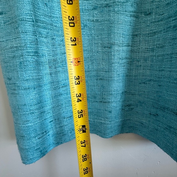 Sara Campbell Teal Midi Dress with Fringe size 12 - Picture 2 of 10